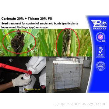 Carboxin 20% + Thiram 20% FS Pesticide Mixture Seed Treatme